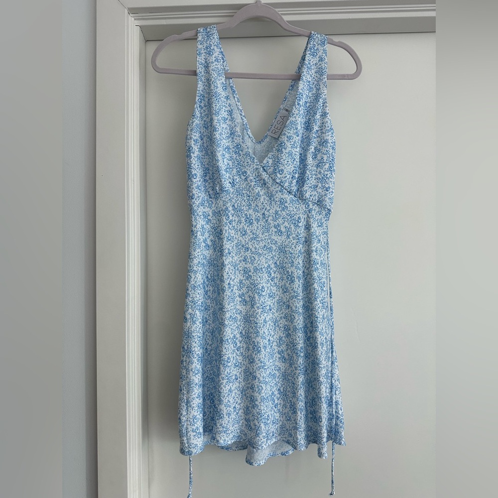 RESA Light Blue Floral Mini Dress